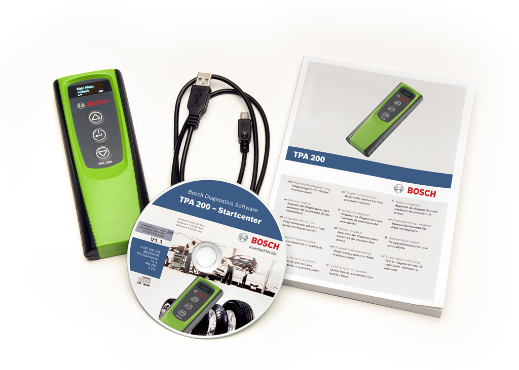 TPA 200: Прибор для программирования и диагностики датчиков давления воздуха в шинах